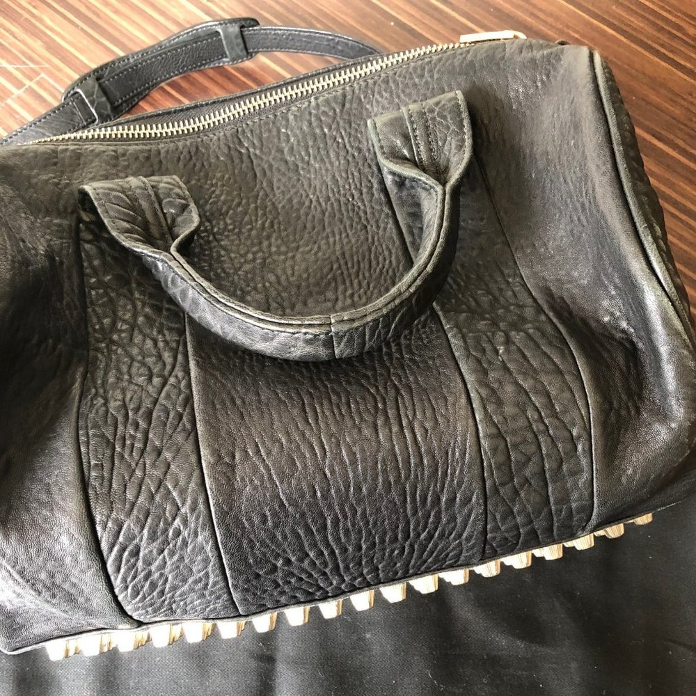 Alexander Wang Rocco Black Leather Satchel